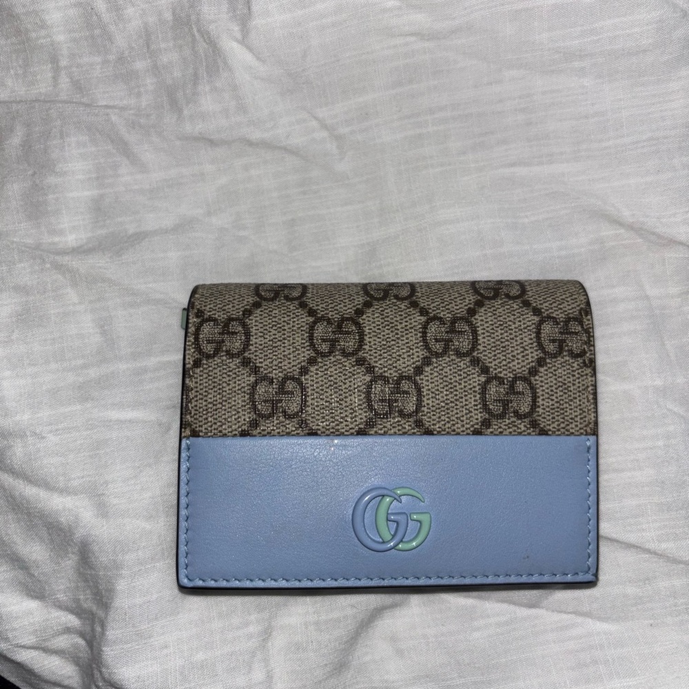 Gucci Blue and Brown Men's Wallet